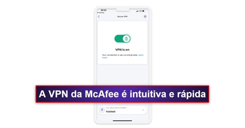 2.🥈 McAfee Mobile Security for iOS — intuitivo app de iOS com recursos de segurança de ponta