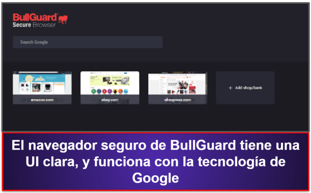 Características de seguridad de BullGuard