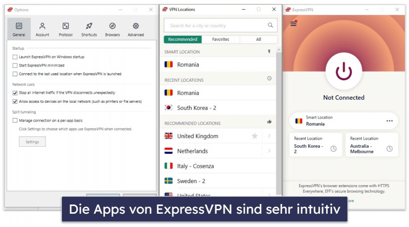 🥇1. ExpressVPN – das beste VPN im Jahr 2024
