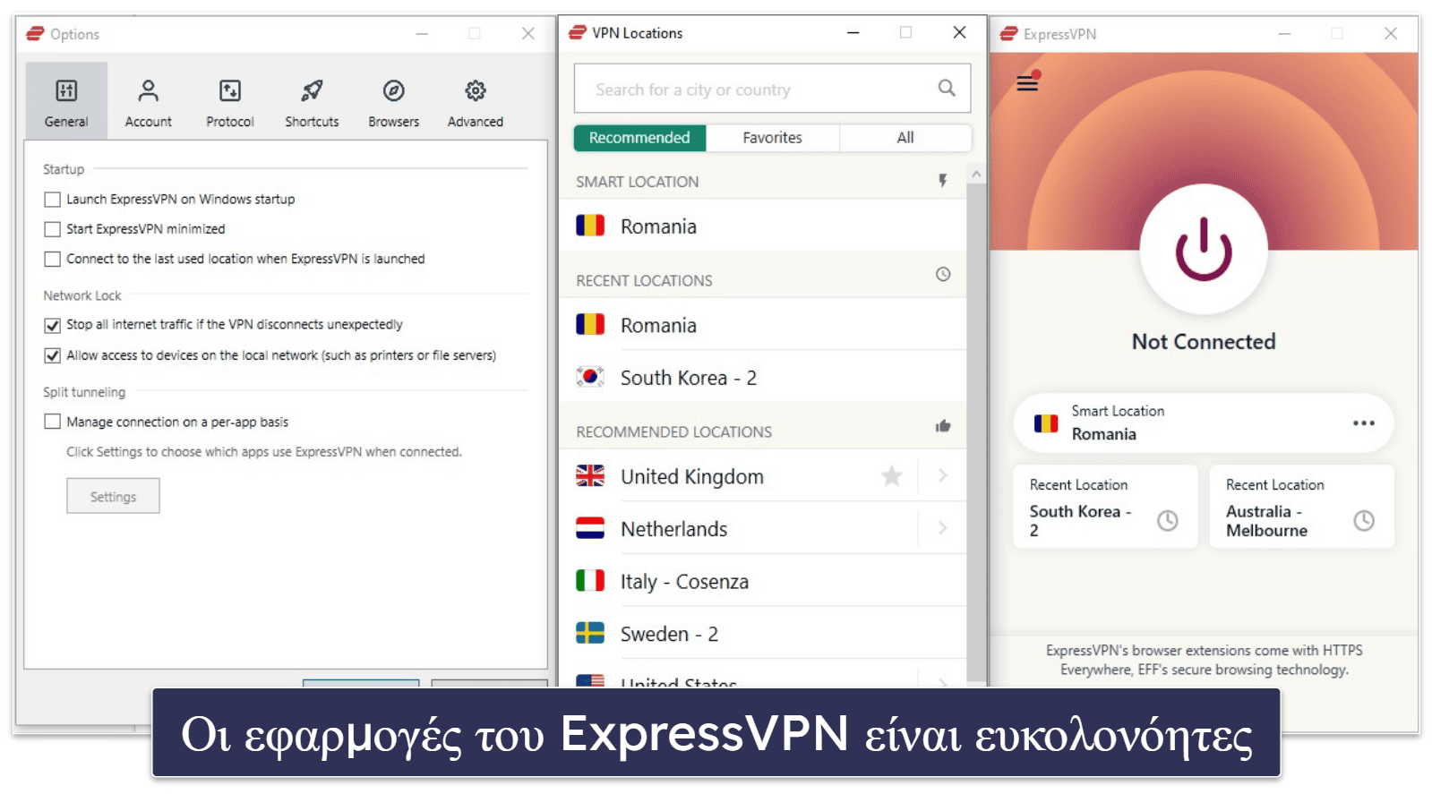 🥇1. ExpressVPN — Το καλύτερο συνολικά VPN το 2024