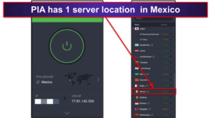 🥇1. Private Internet Access — Best VPN for Getting a Mexican IP Address