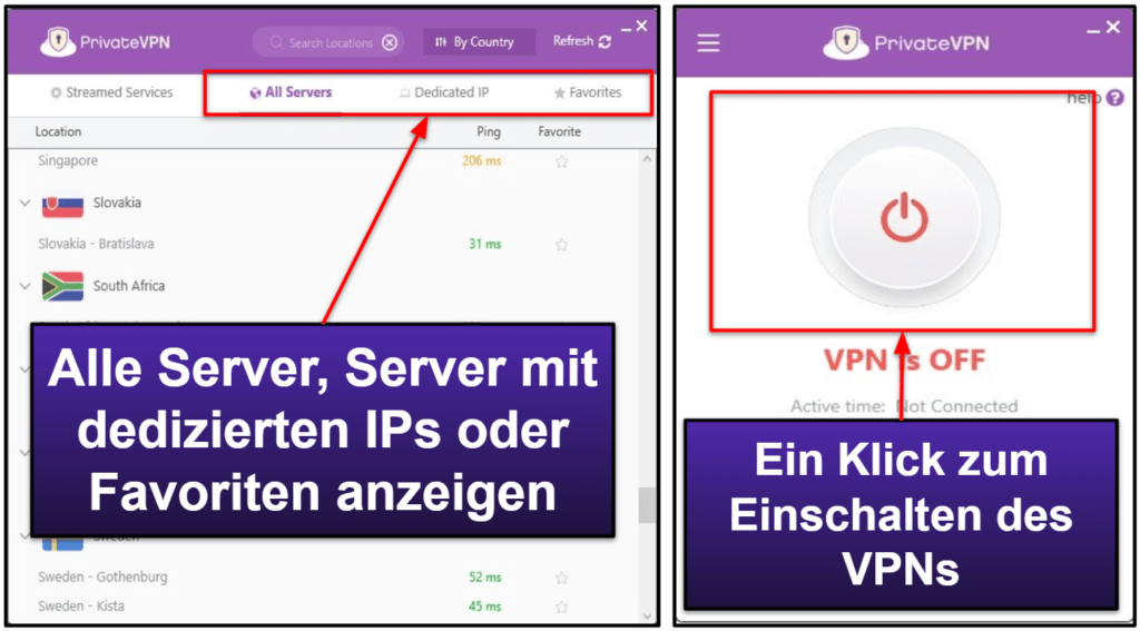 PrivateVPN Benutzerfreundlichkeit: Mobile &amp; Desktop Apps
