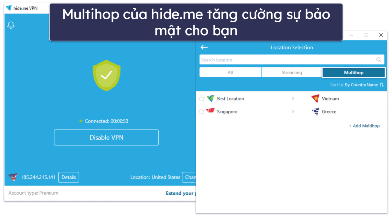 4. hide.me — VPN miễn phí khá ổn để tải torrent