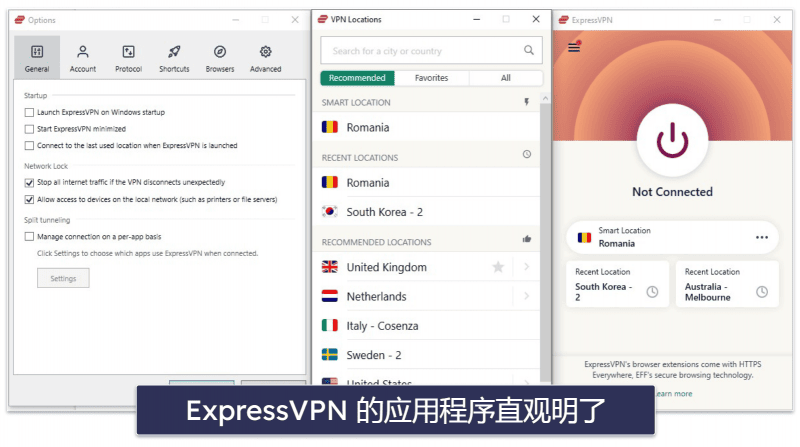 🥇1. ExpressVPN：2024 年综合最佳 VPN