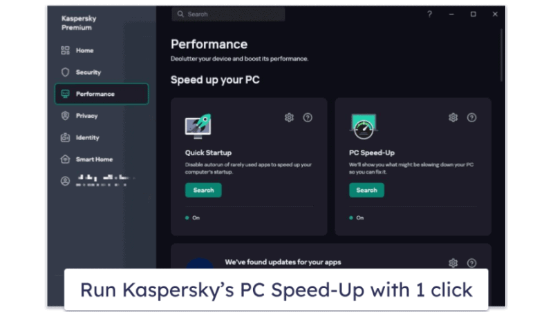8. Kaspersky — Most Extra Features for Gaming