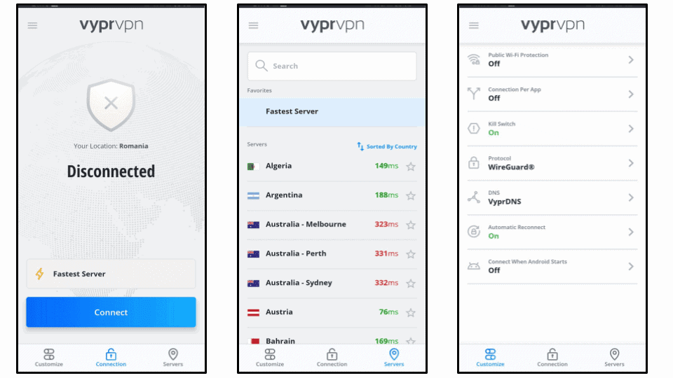 VyprVPN 易用度：移动和桌面版应用均支持中文