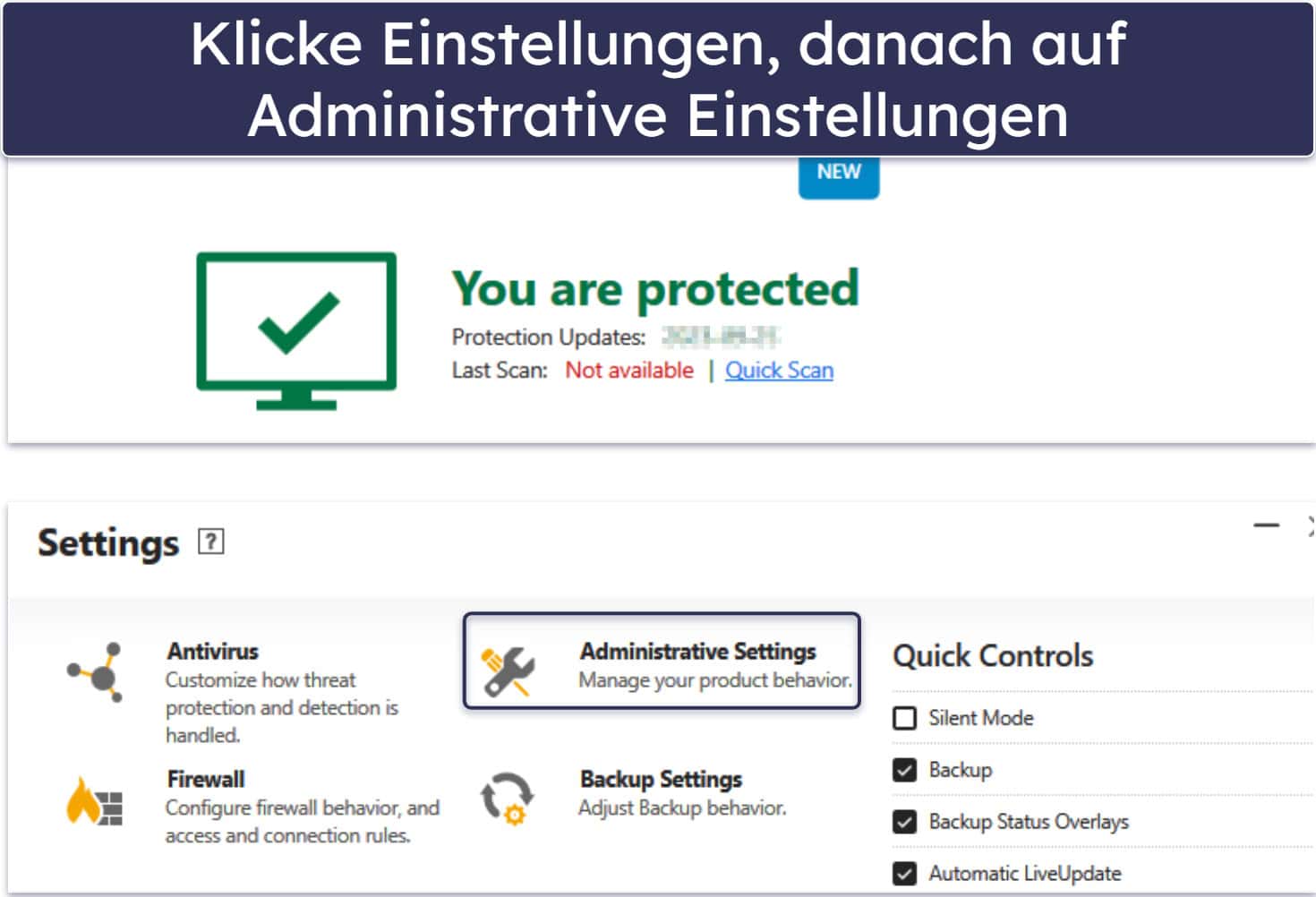Wie konfiguriert man einen Antivirus mit einem Gaming-Modus