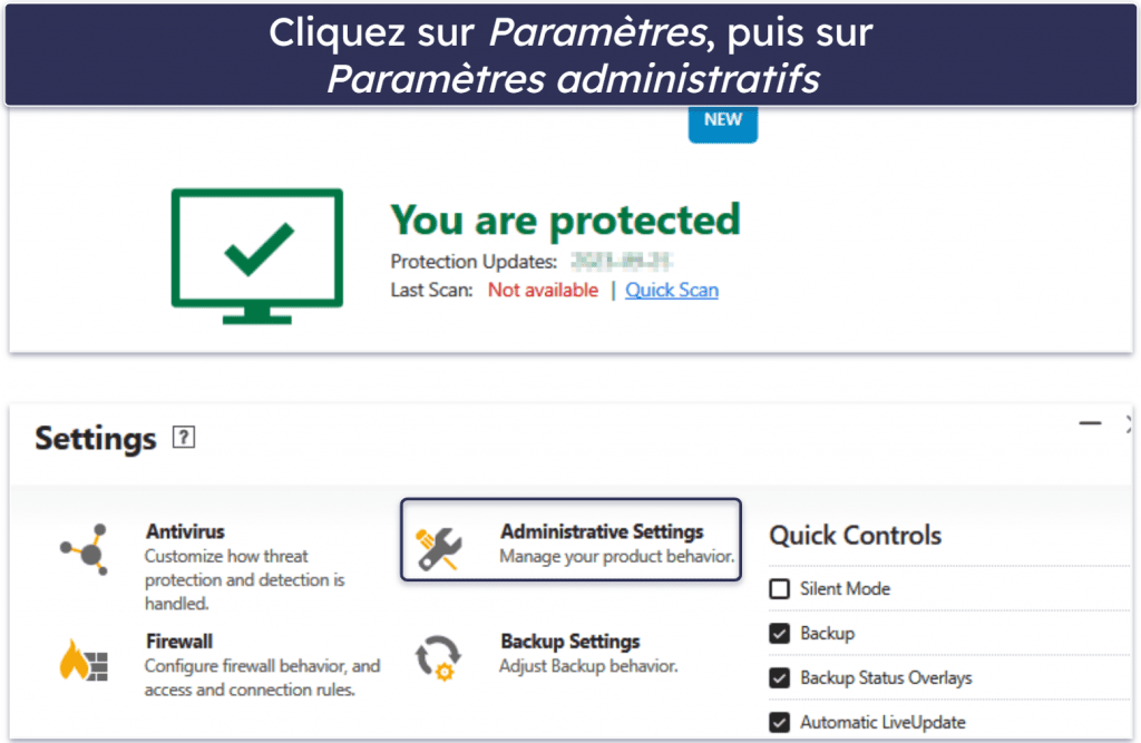 Comment configurer un antivirus proposant un mode jeu ?