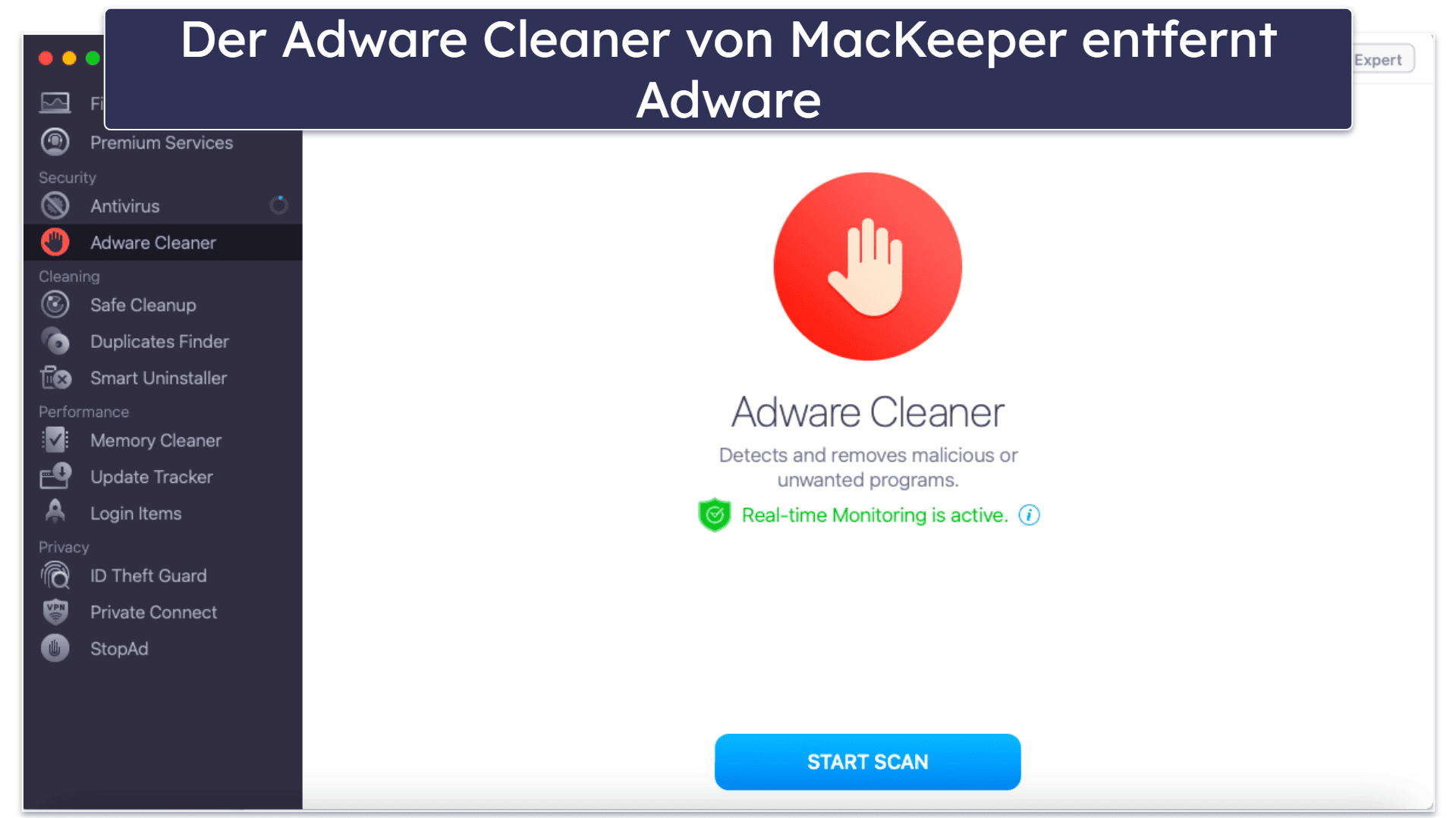 8. MacKeeper — Einfach und schnelle Spyware-Entfernung (nur für Mac)