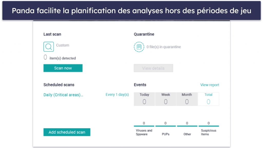 5. Panda : un antivirus très facile à utiliser