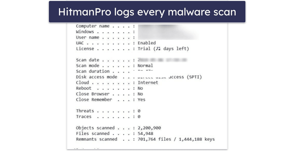 HitmanPro Ease of Use & Setup — Easy to Navigate (+ Tiny File Size!)