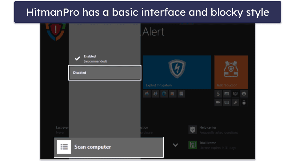 HitmanPro Ease of Use & Setup — Easy to Navigate (+ Tiny File Size!)