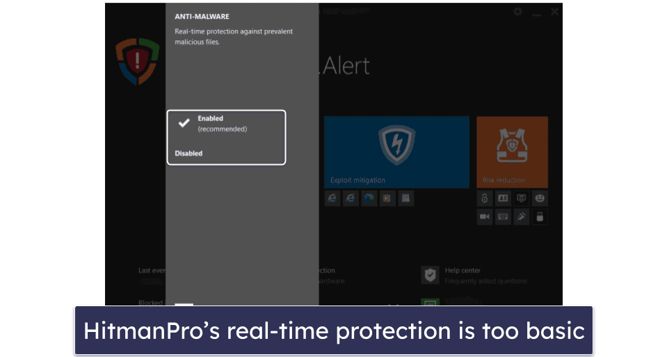 HitmanPro Security Features — Decent Malware Scanner (But Not Much Else)