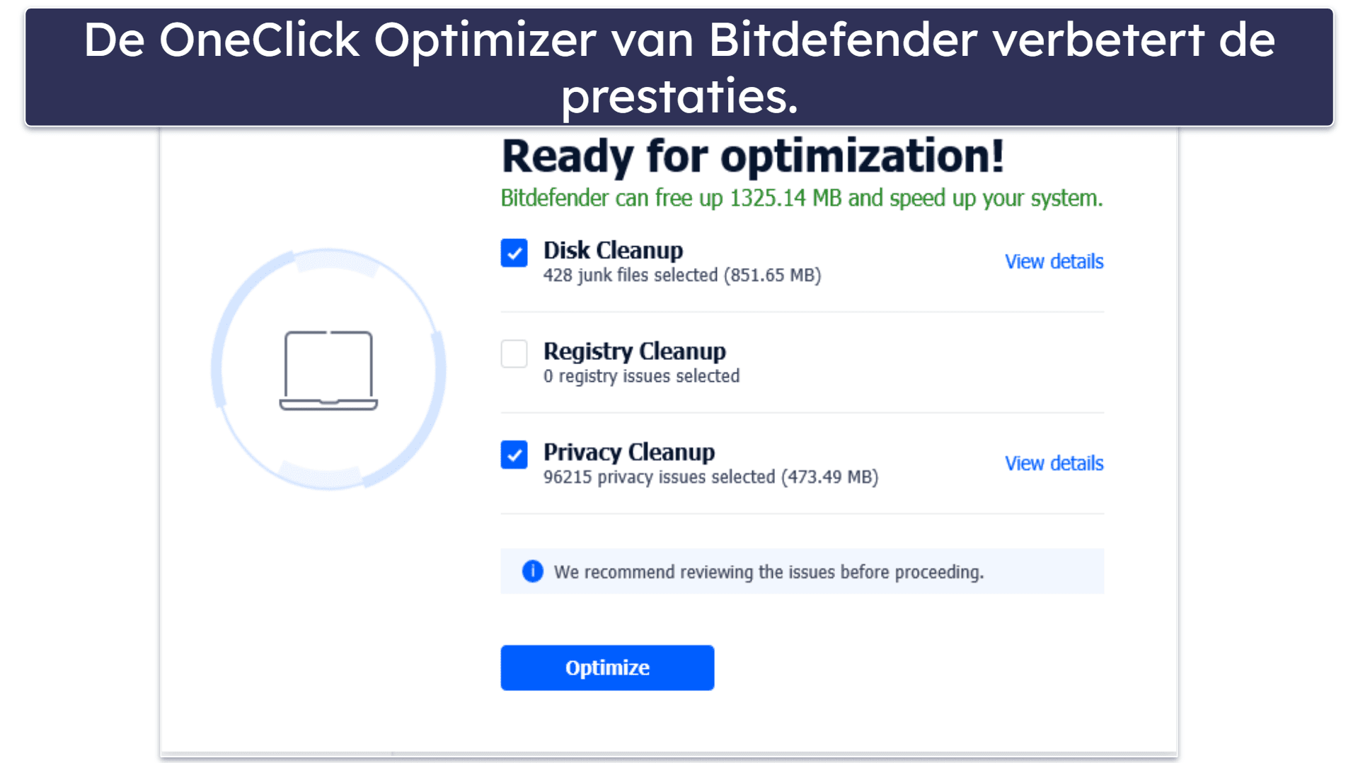 🥈2. Bitdefender —Scanner die weinig resources vraagt met automatische gamemodus