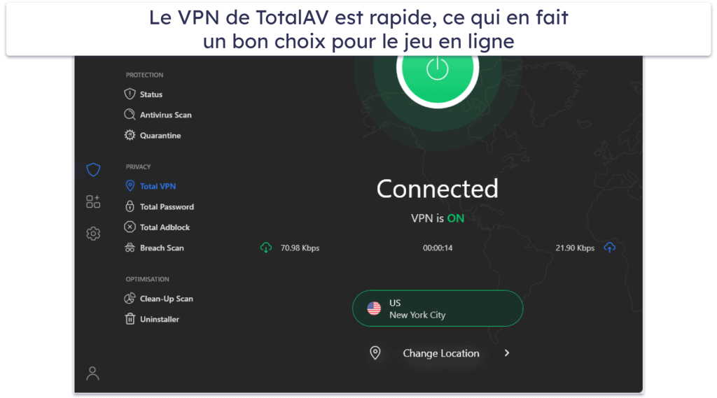 🥉3. TotalAV : un scanner rapide et les meilleurs outils d’optimisation du système pour les joueurs PC