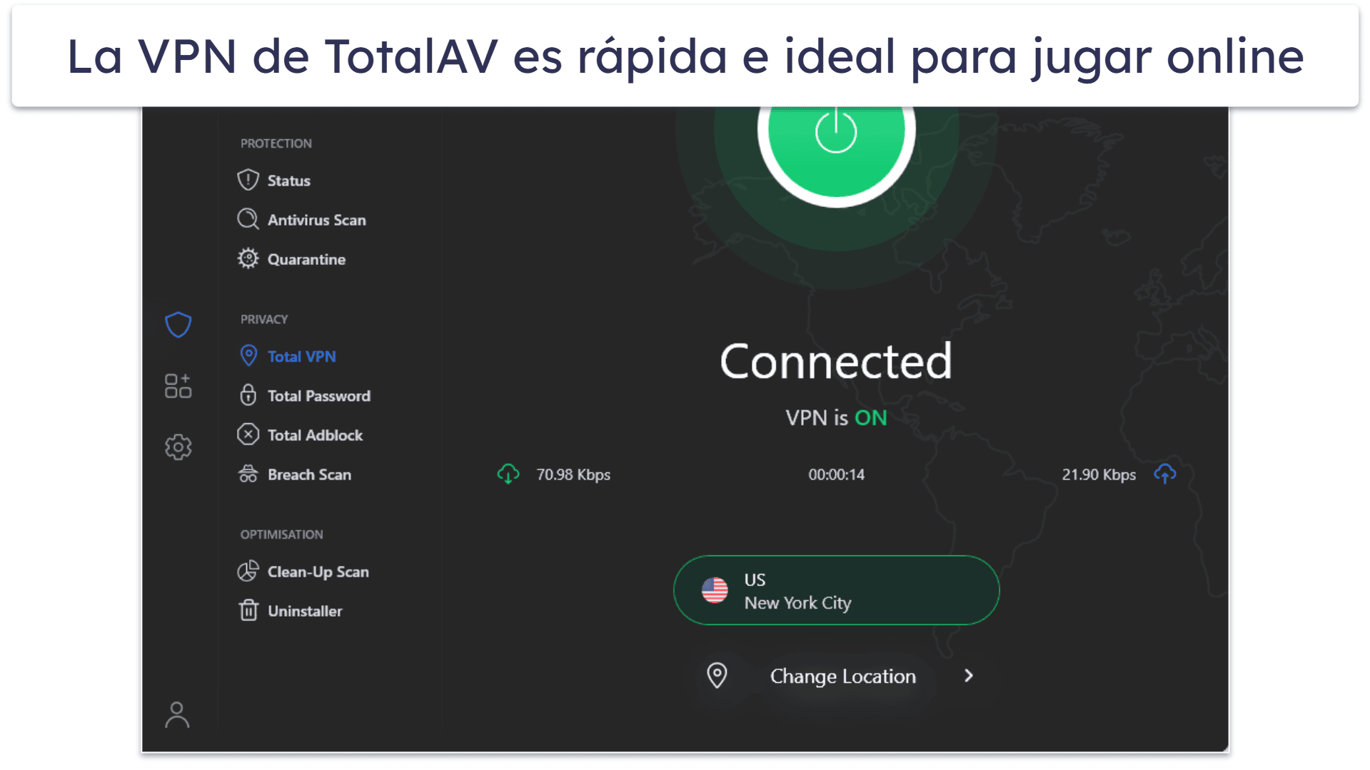🥉3. TotalAV: análisis rápido y las mejores herramientas de optimización del sistema para gamers