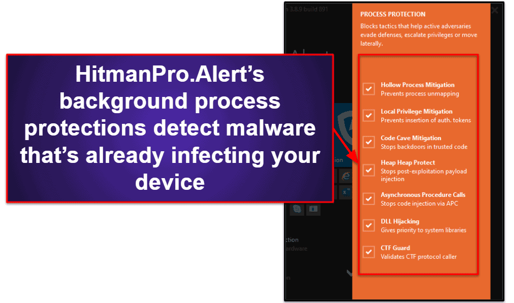 HitmanPro.Alert Security Features