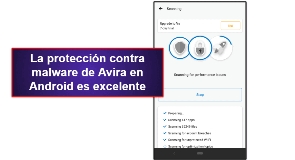App móvil de Avira