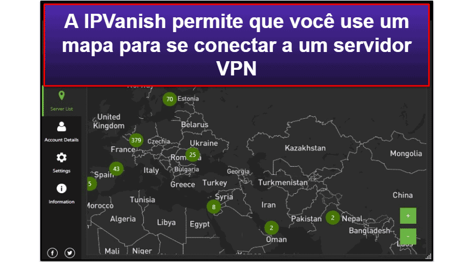 Facilidade de Uso da IPVanish: Aplicativos Móveis E Desktop em espanhol