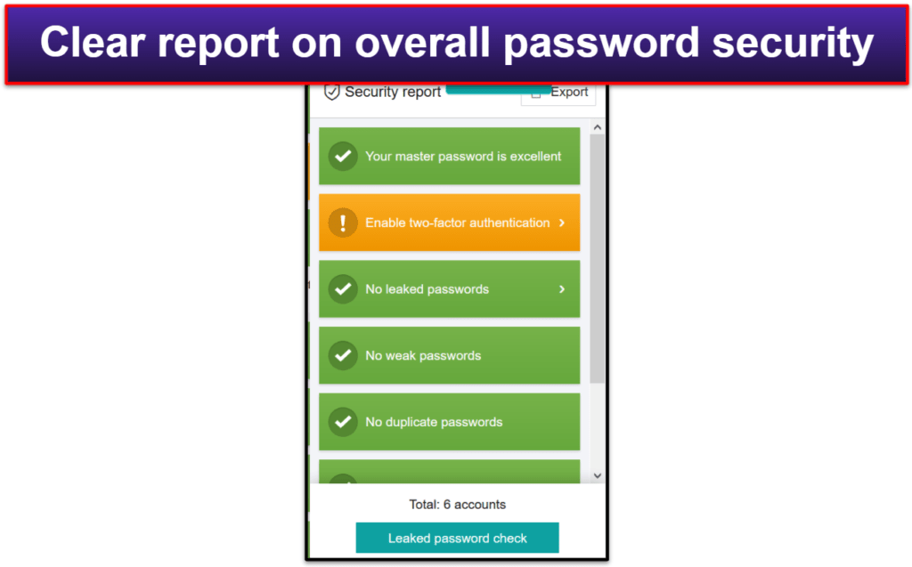 Panda Dome Passwords Security Features