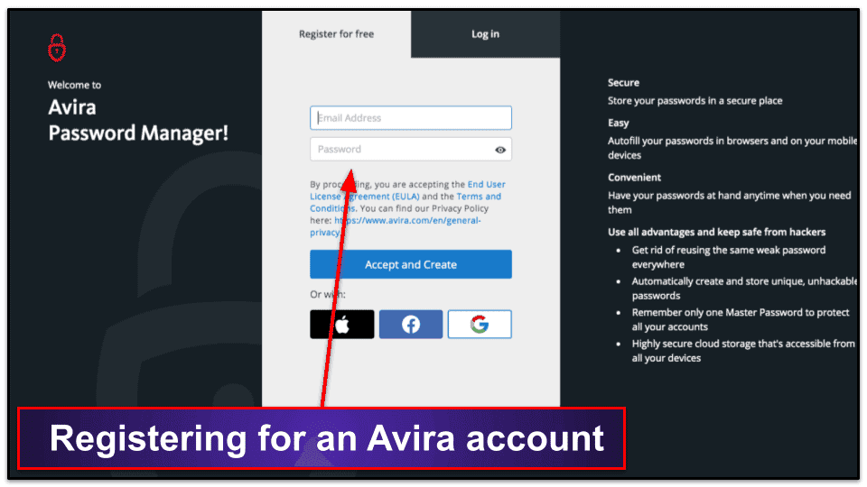 Avira Password Manager Ease of Use &amp; Setup