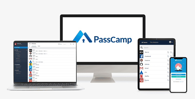 6. PassCamp — очень интуитивный менеджер паролей для бизнеса