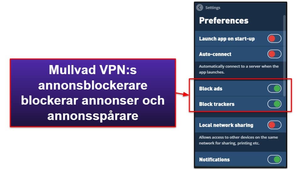 Mullvad VPN – Funktioner