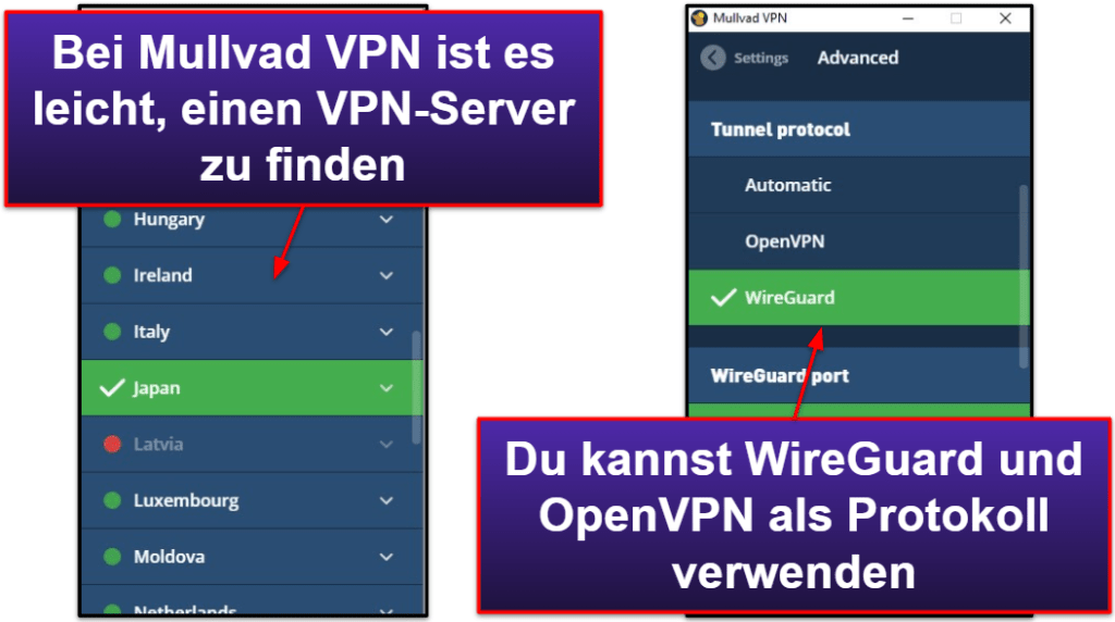 Mullvad VPN – Bedienerfreundlichkeit: Mobile Apps &amp; Desktop-Anwendungen