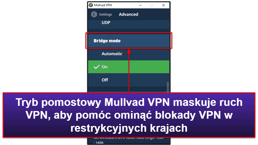 Funkcje Mullvad VPN