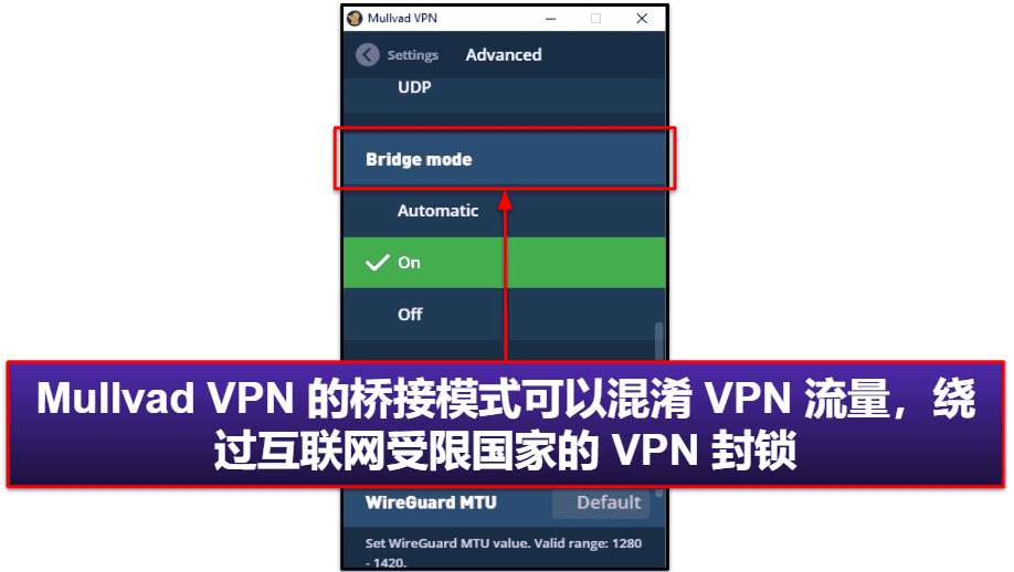 Mullvad VPN 特性