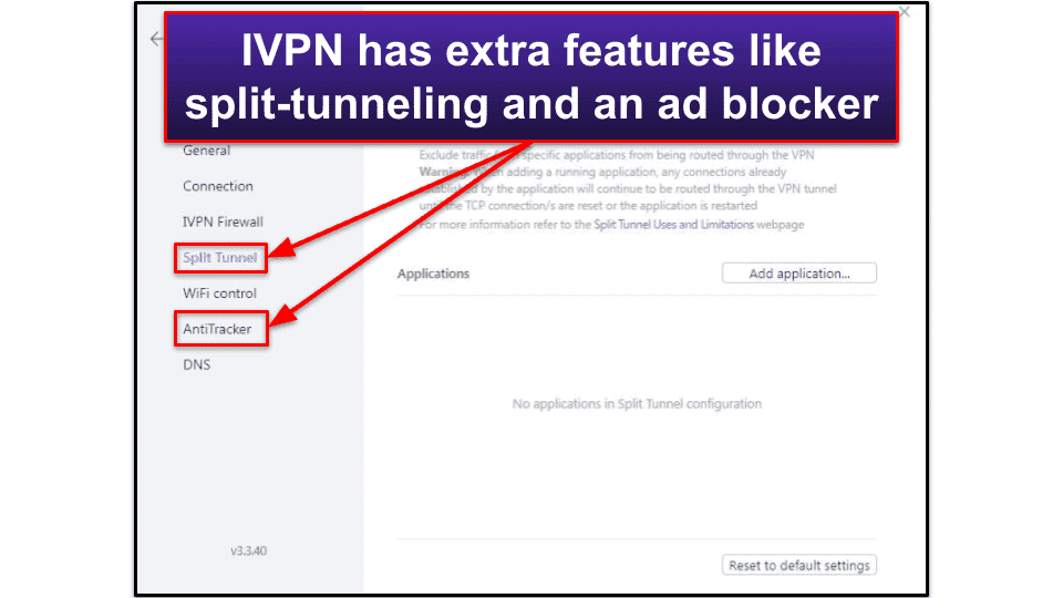 IVPN Features