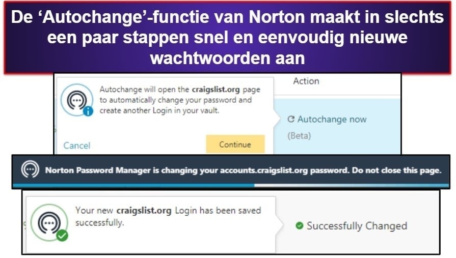 Norton Password Manager Beveiligingsfuncties