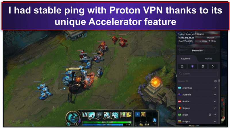 6. Proton VPN — Best Free Gaming VPN