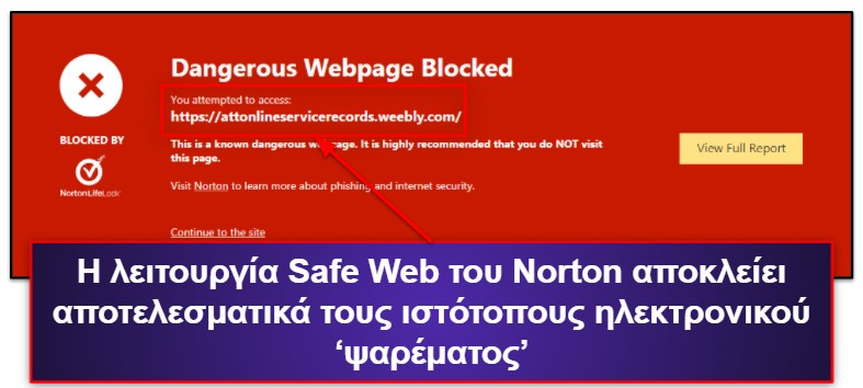 Norton Χαρακτηριστικά Ασφαλείας