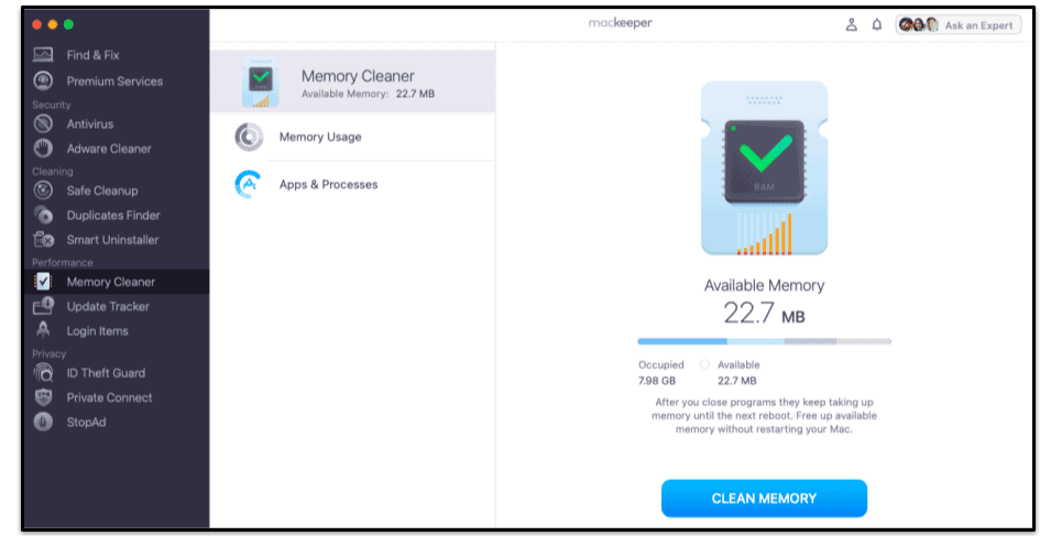 MacKeeper Security Features
