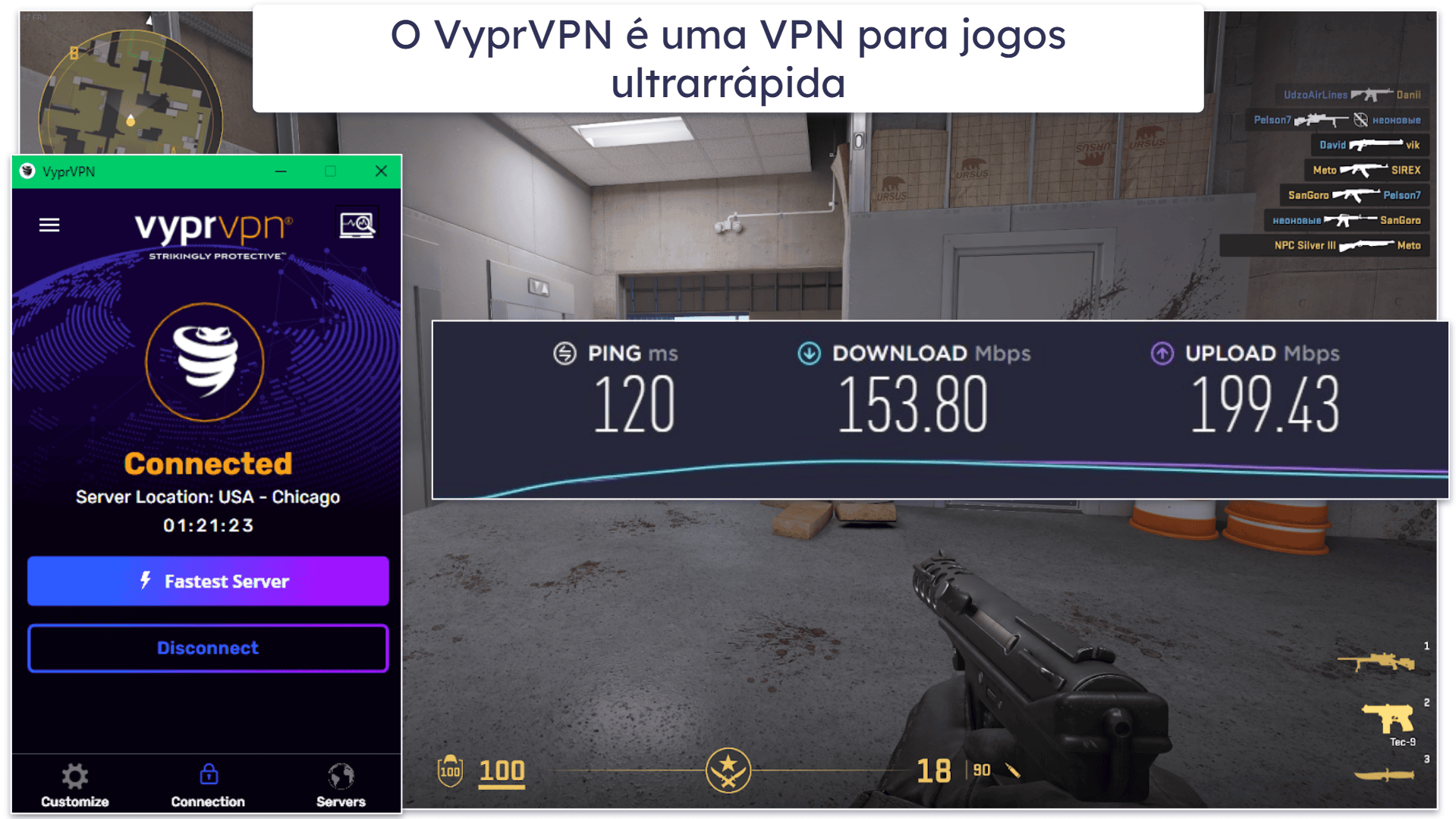 8. VyprVPN — VPN para jogos online ultrarrápida