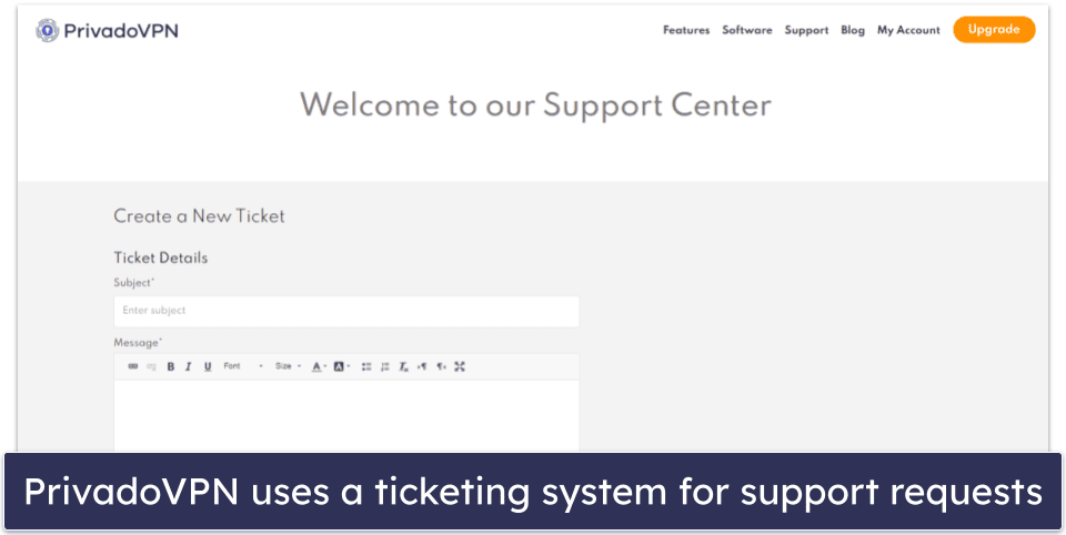 PrivadoVPN Customer Support — Room for Improvement