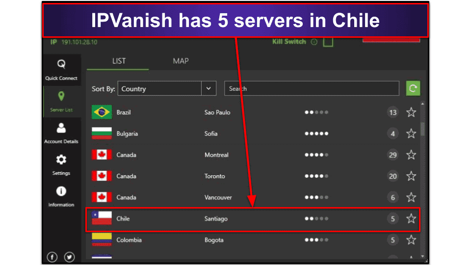 🥉3. IPVanish — Good VPN for Multi-Device Connections