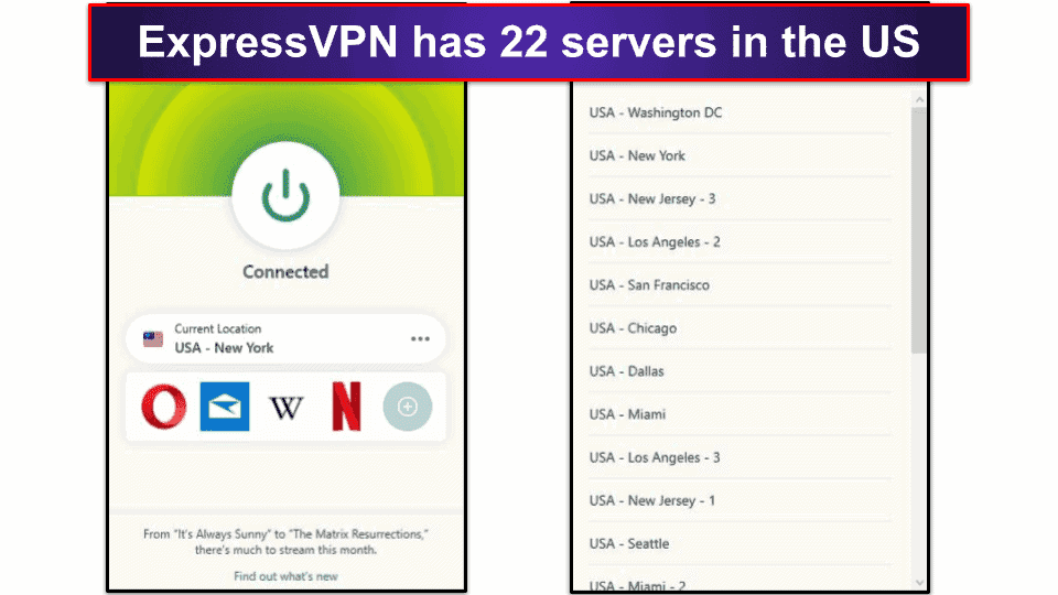 🥇1. ExpressVPN — Best VPN for Getting a US IP Address
