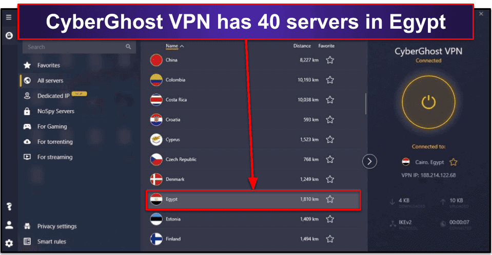 🥈2. CyberGhost VPN — Very User-Friendly VPN