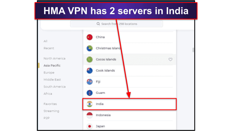 🥉3. HMA VPN — Good for Beginners