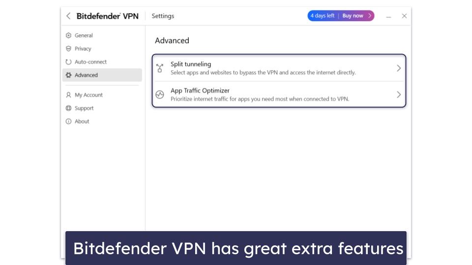 Bitdefender Premium VPN Features