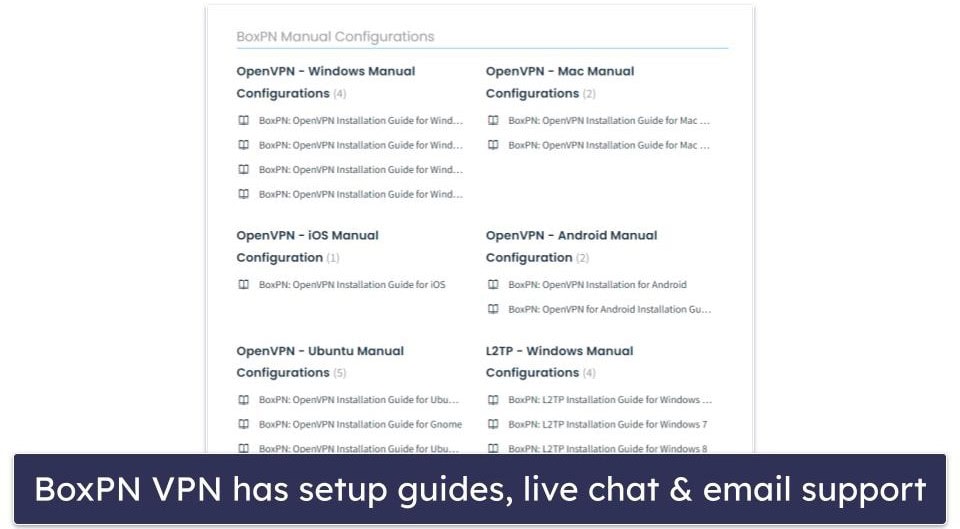 BoxPN VPN Customer Support — Hit-or-Miss, but Setup Guides Are Useful