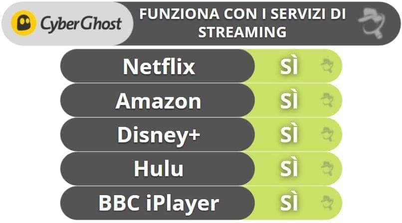 Streaming e Torrenting con CyberGhost VPN