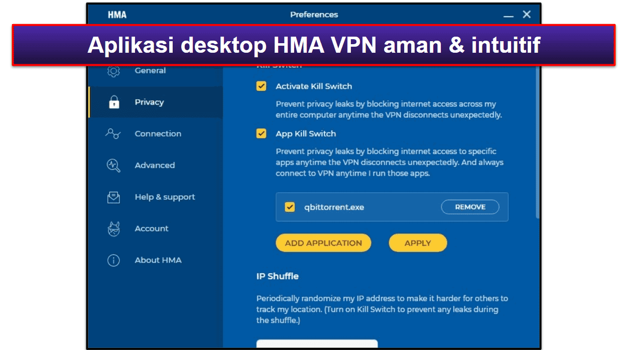 Kemudahan Penggunaan HMA VPN: Aplikasi Desktop &amp; Mobile