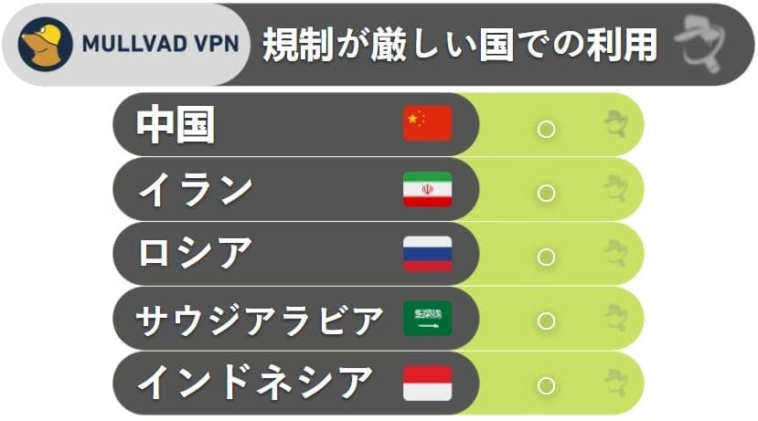 Mullvad VPN：ネット規制の回避