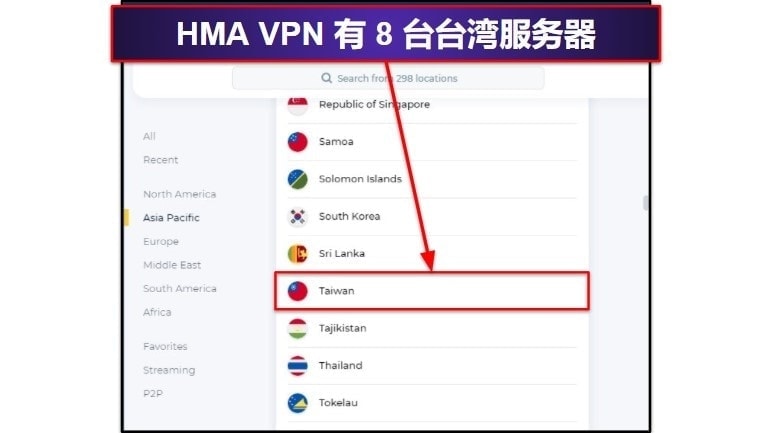 🥉 3. HMA VPN：适合初阶用户的优质 VPN