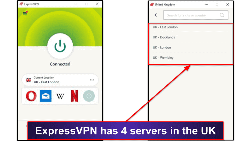 🥇1. ExpressVPN — Best VPN for Getting a UK IP Address