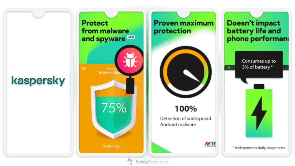 5. Kaspersky Security Free — fácil de usar com boa varredura de vírus sob demanda