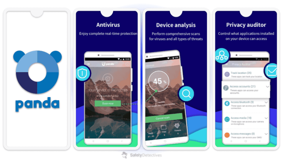 4. Panda Dome Free Antivirus for Android — Bra antivirus-skanning med stark kompatibilitet för smartklockor